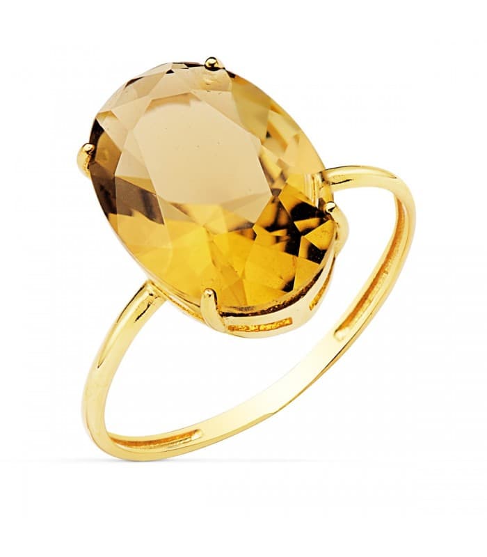 Sortija Phoenix Oro Amarillo 18K Champagne