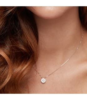 Gargantilla Choker Collar mujer Anna Chatón Greca Oro Blanco 18 K regalo navidad