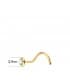 Piercing Nez Femme Or 18K Serti Clos