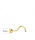Piercing Nariz Mujer Oro 18K Bolita