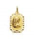 Medalla Virgen Niña Oro 18K Octogonal