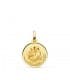 Medalla San Antonio Oro 18K 16mm Bisel