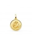 Hl Antonius Medaille Anhänger 750er Gold P8099-116