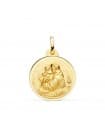 Médaille Saint Antoine 18 Carats Oro 18K 20mm Biseau