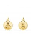 Skapulier-Medaille Madonna Karmel/ Herz Jesu 18K P5003-112