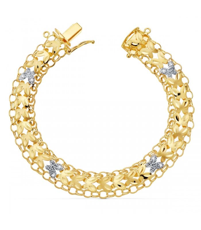 Pulsera Princesa oro 18 kilates 20 cm