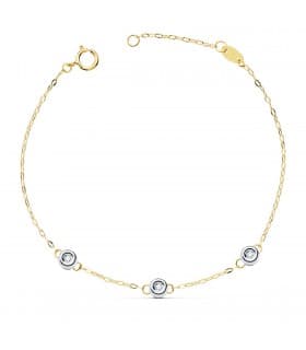 Bracelet Diamants Délice Or 18K 0.045 Ct.