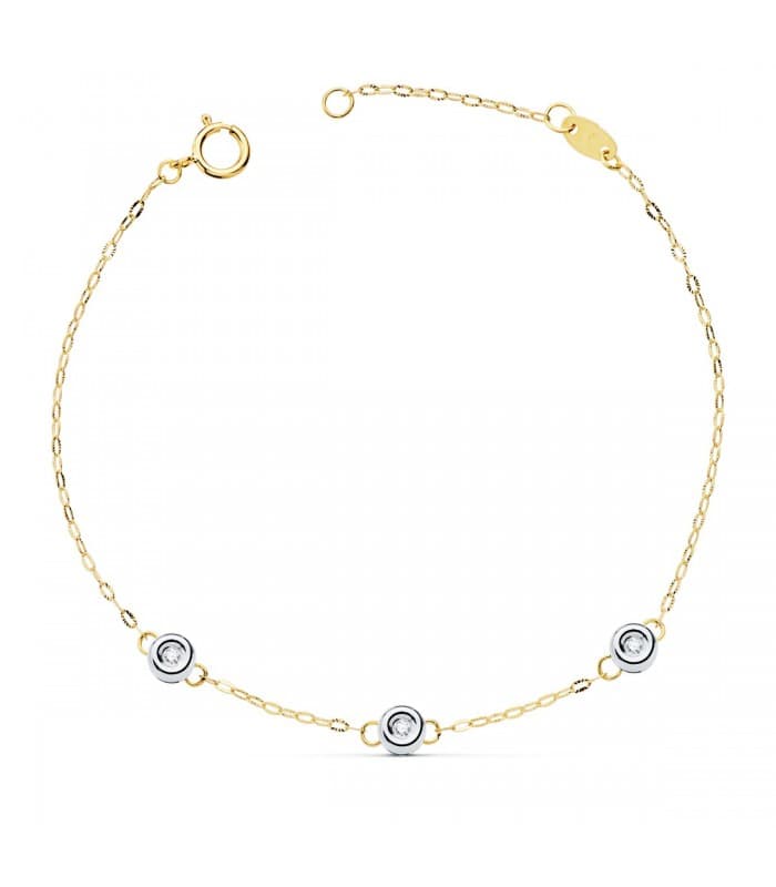 Pulsera Diamantes Delicia Oro 18K 0.045 Qtes.
