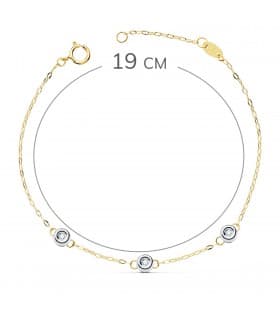 Bracelet Diamants Délice Or 18K 0.045 Ct.