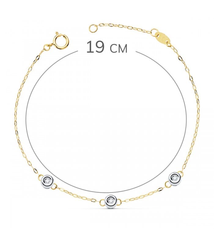 Pulsera Diamantes Delicia Oro 18K 0.045 Qtes.