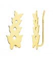 Pendientes Trepadores Oro 18K Cuatro Mariposas
