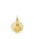 Scapulaire vierge du Carmel et Sacré Coeur Or 18K 20 mm Entourée