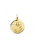 Medaglia religiosa Madonna del Carmine 18 mm con lavorazione rigata