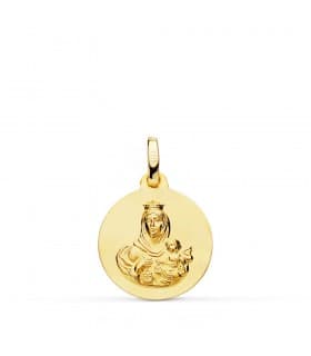 Medalla Virgen Carmen Oro 18K 16mm