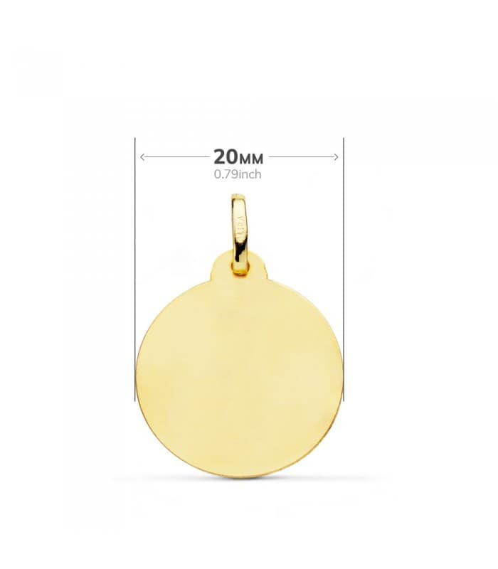 Medalla Corazón de Jesús bisel 20 mm  Grabado personalizado