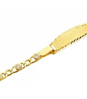 Esclava bebé oro 18ktes 2ª circonitas