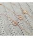 Pulsera Mujer Oro 18K Cruz Nácar 20cm