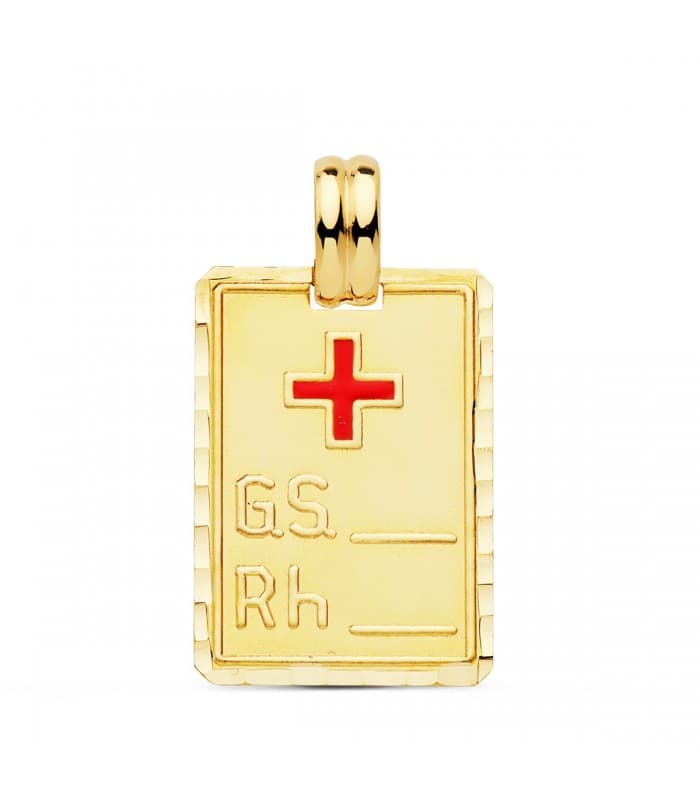 Placa RH Oro Amarillo 18 Ktes 24 mm