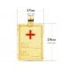 Placa RH Oro Amarillo 18 Ktes 24 mm
