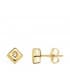 Boucles d'oreilles Chérie Diamants 0.030 Ct. Or Jaune 18K