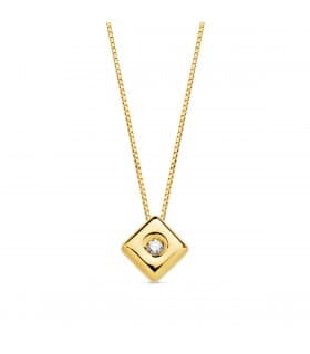 Collana punto luce Chérie Diamante 0.015 ct Oro 18Kt