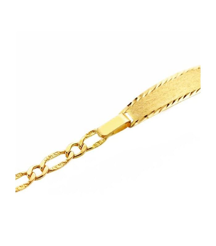 Braccialetto a catena per neonati, 1 x 1, lungo 12 cm, con nome e data incisi.