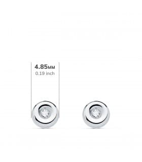 Boucles d'oreilles Délice 0.04 Ct. 18K