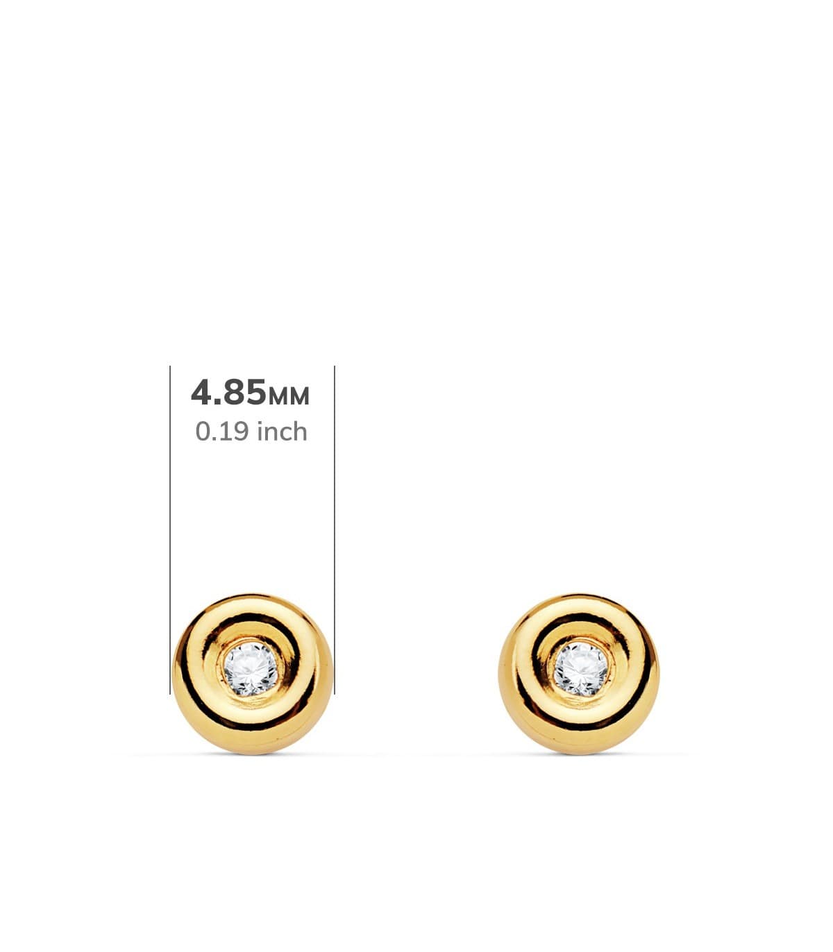 Boucles d'oreilles Délice Diamants 0.030 Ct. Or Jaune 18K