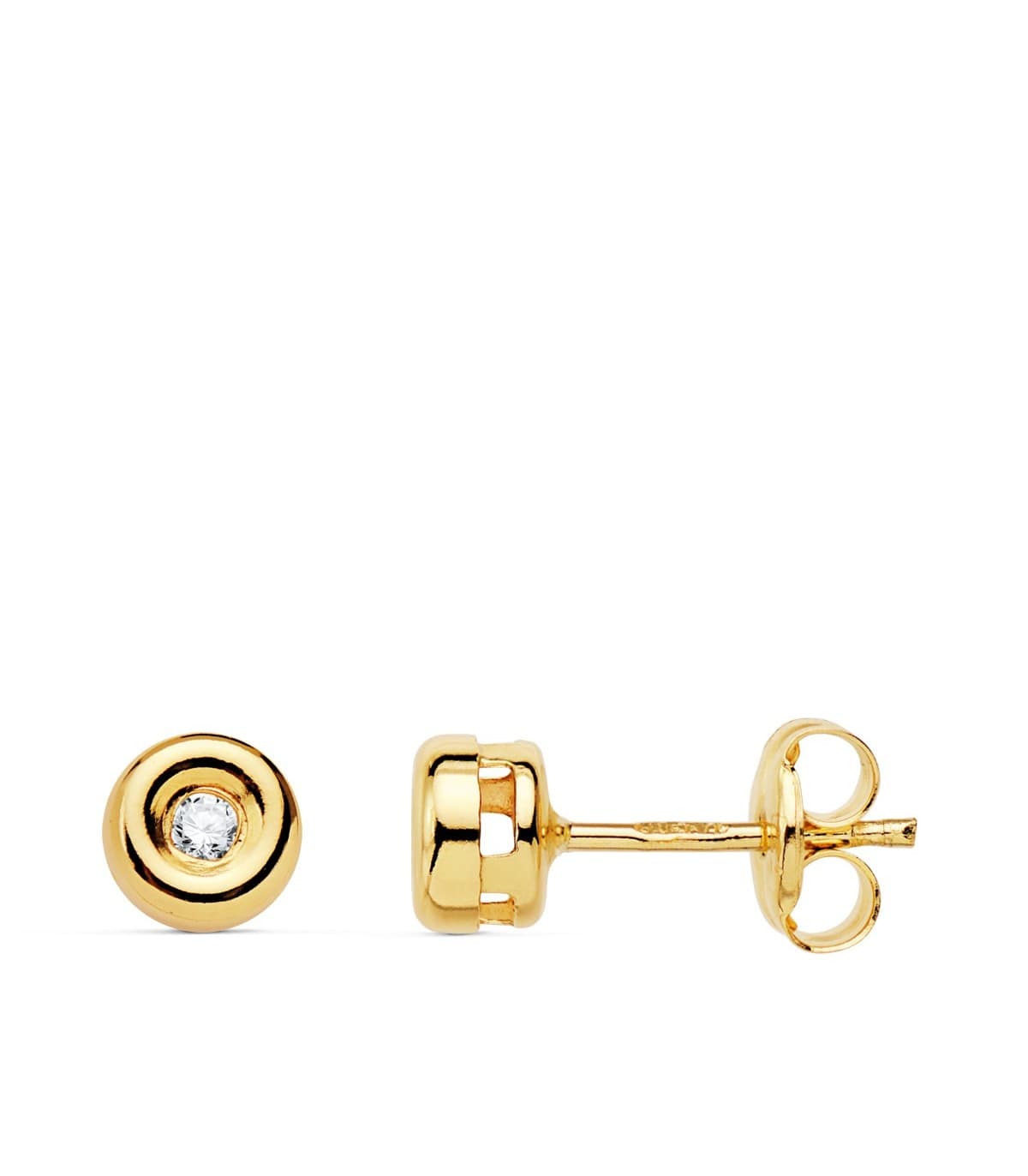 Boucles d'oreilles Délice Diamants 0.030 Ct. Or Jaune 18K