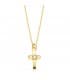 Gargantilla Cruz OA 18K Diamante 0.015 Qtes.