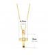 Gargantilla Cruz OA 18K Diamante 0.015 Qtes.