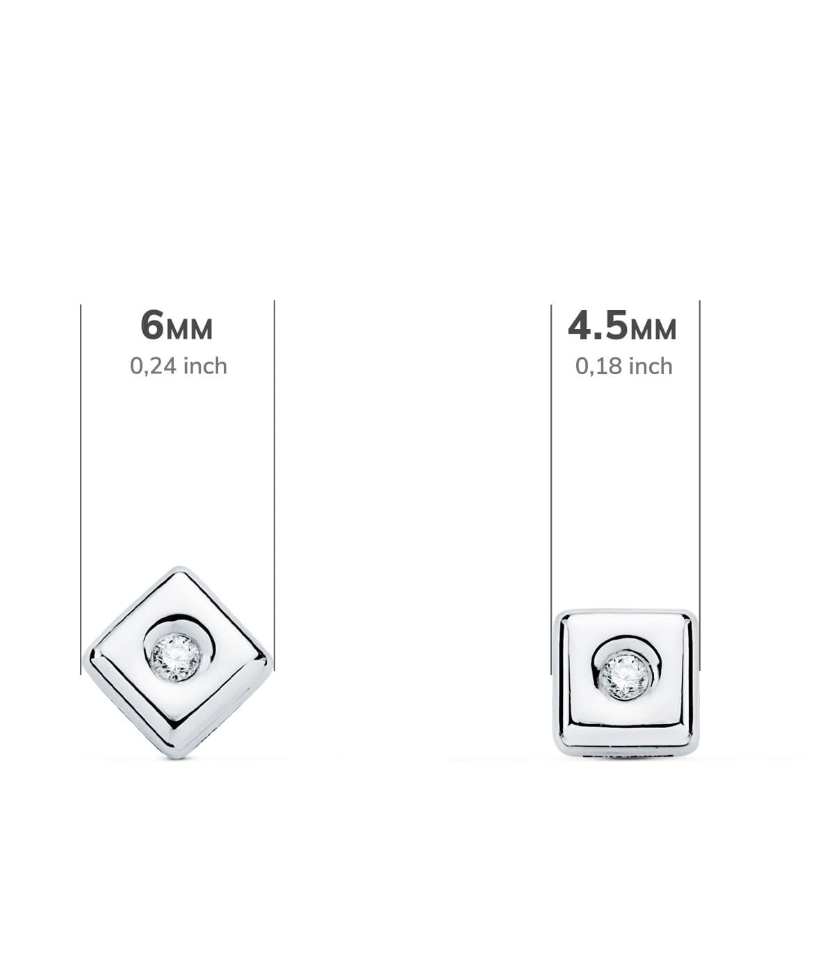 Pendientes Chérie Diamantes 0.030 Qtes. OB 18K