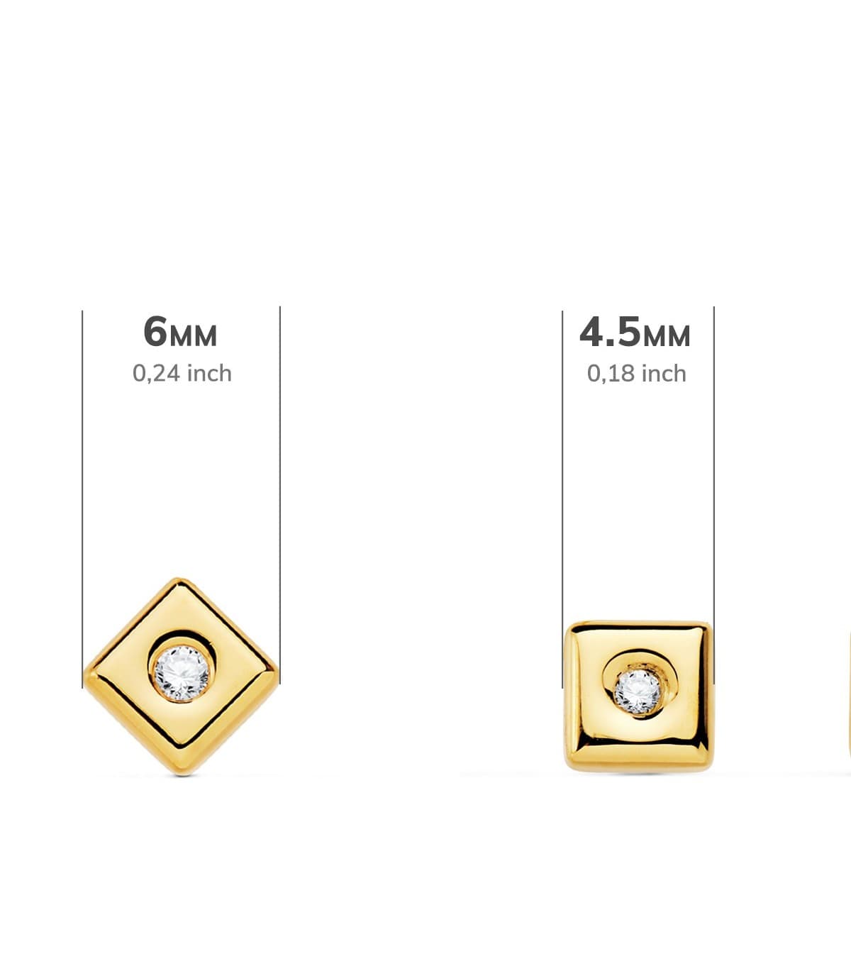 Pendientes Chérie Diamantes 0.030 Qtes. OA 18K