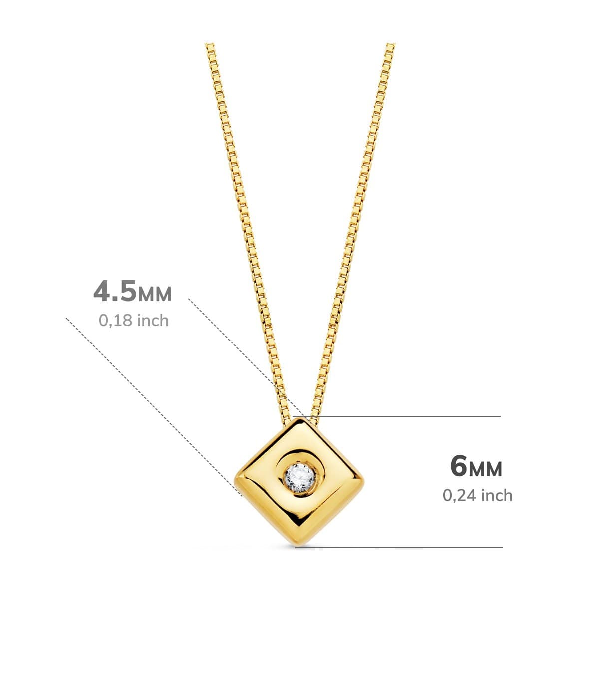 Gargantilla oro 18k mujer modelo Chérie con diamantes 0.015 quilates. Gargantilla oro amarillo.