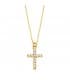 Gargantilla Cruz Diamante 0.015 Qtes. OA 18K