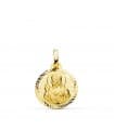 Runder Anhänger Jesus Gold 18 Karat P5001-416