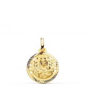 Medalla Virgen Carmen Oro 18K 16mm Calada