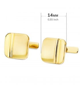 Gemelos de hombre Elliot Oro Amarillo 18K joyas para novio boda