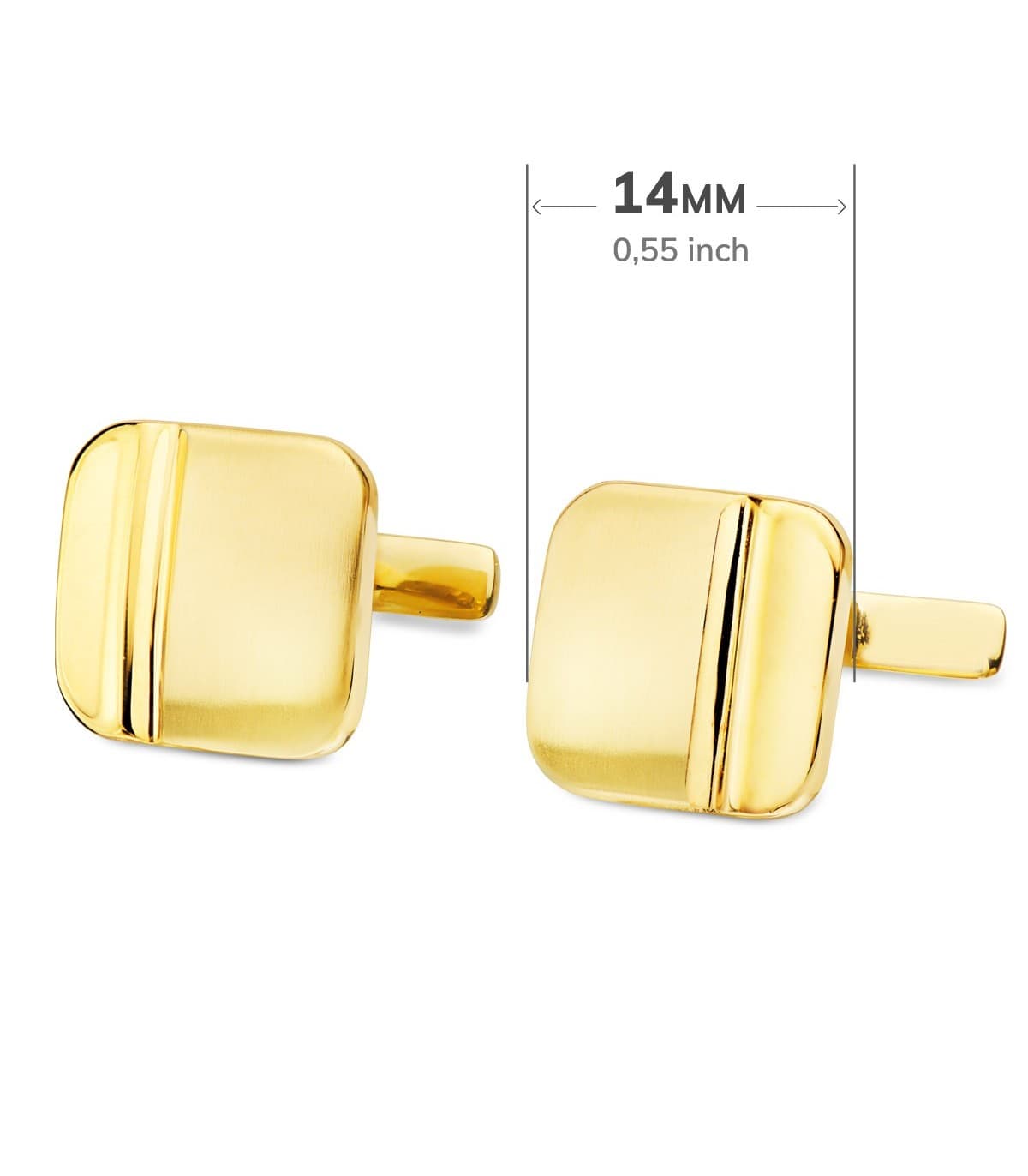 Gemelos de hombre Elliot Oro Amarillo 18K joyas para novio boda