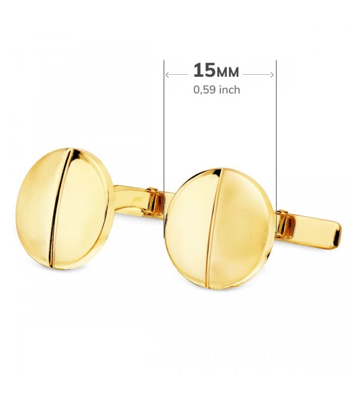 Boutons de manchette Jacques Or Jaune 18K