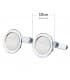 Boutons de manchette Alexandre Or Blanc 18K Nacre