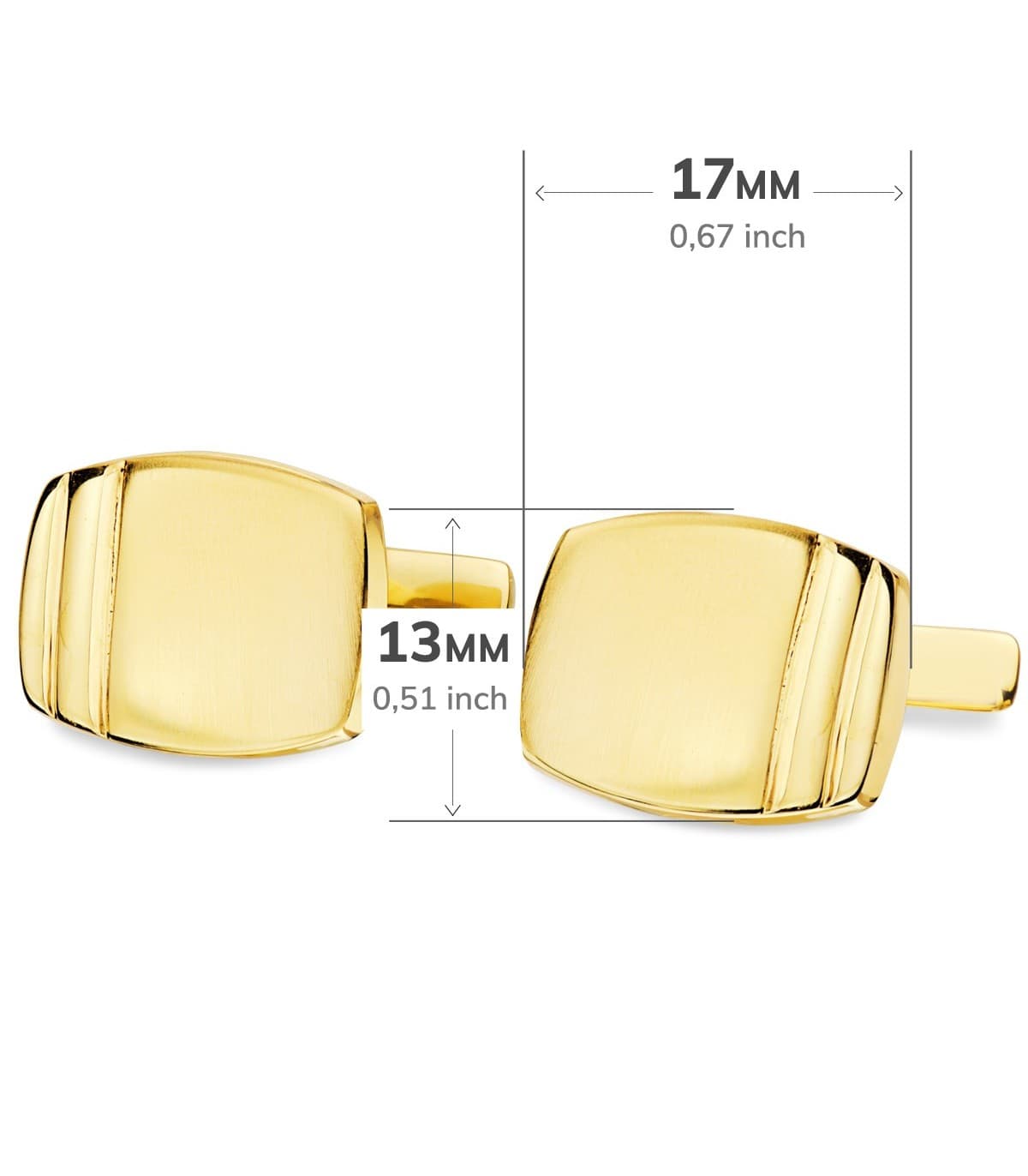 Gemelos Fabrice Oro Amarillo 18K