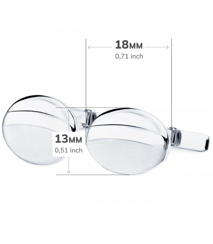 Gemelos Théo Oro Blanco 18K