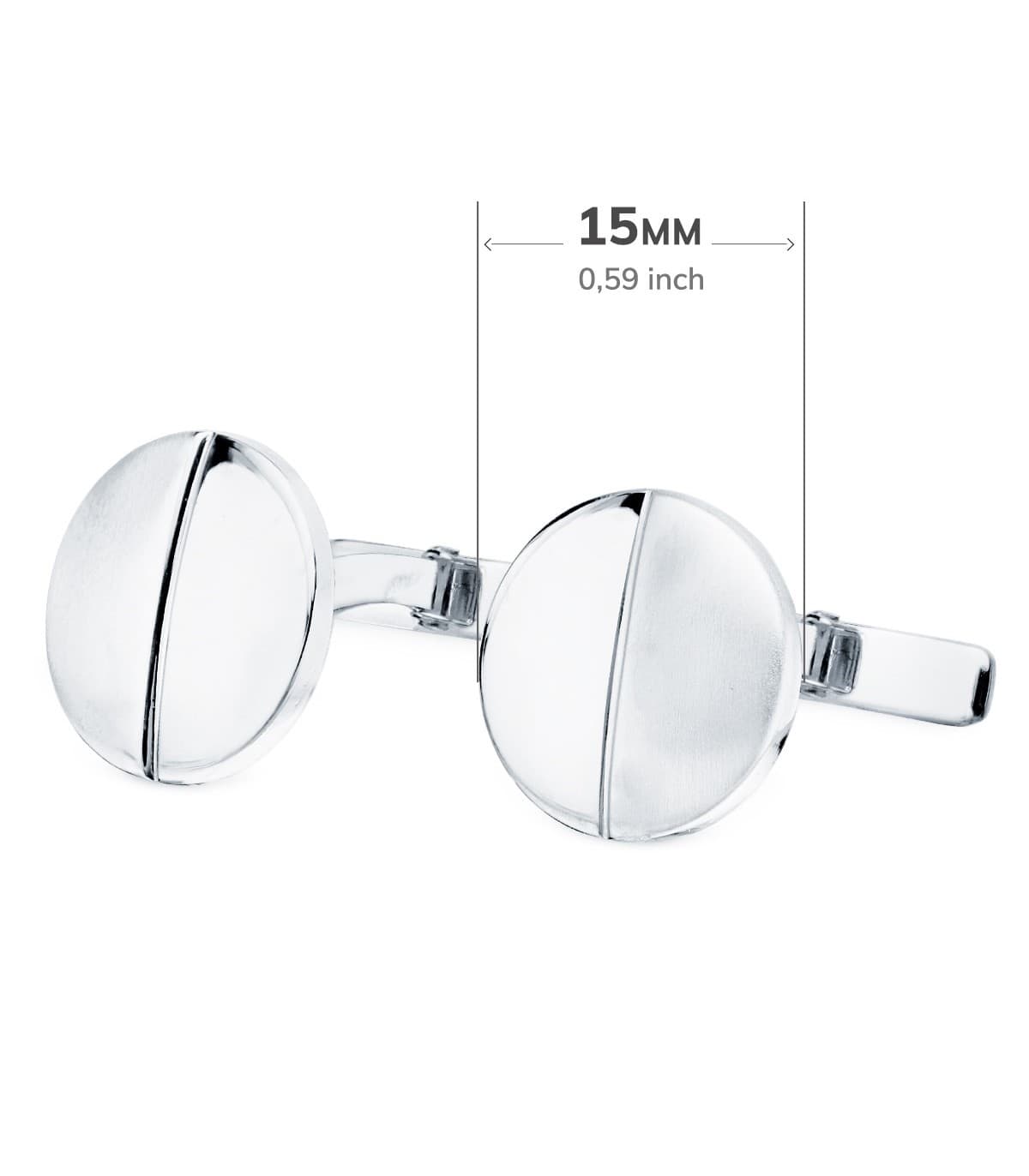 Gemelos de hombre Antoine Oro Blanco 18K joyas para novio