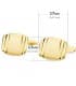 Gemelos Tristan Oro Amarillo 18K joyas hombre novio boda