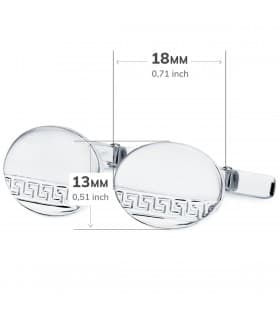 Gemelos Henri Oro Blanco 18K