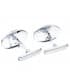 Boutons de manchette Henri Or Blanc 18K