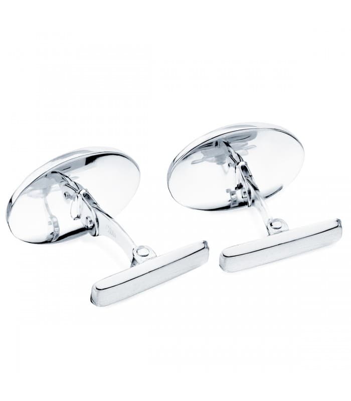 Boutons de manchette Henri Or Blanc 18K