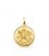Medalla San Jorge Oro 18K 20mm Bisel - Colgante Sant Jordi