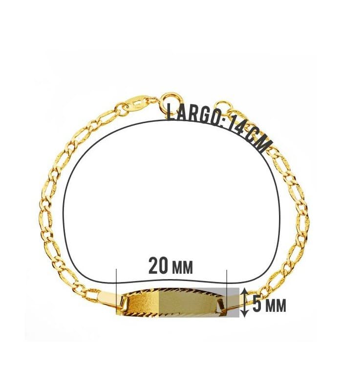 Gourmette Bébé or 18carats - maille 1x1 facettée